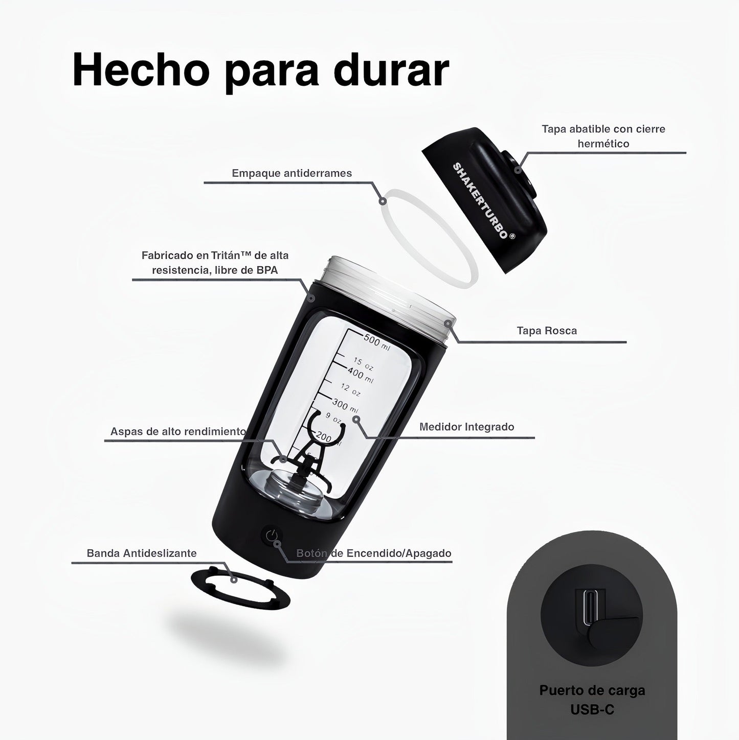 Uravento — Shaker Eléctrico con Mezclado Automático